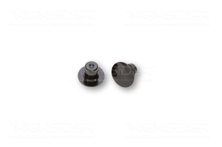 2 HOLE PLUGS f. M10 mirror threads, black