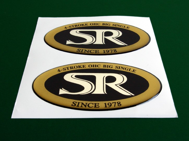 2 YAMAHA SR 400/500/SR500 Embleme / AUFKLEBER (sticker / badges) !