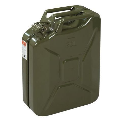 BENZINKANISTER, Kanister aus Metall, 20 Liter, army green-KA-NI
