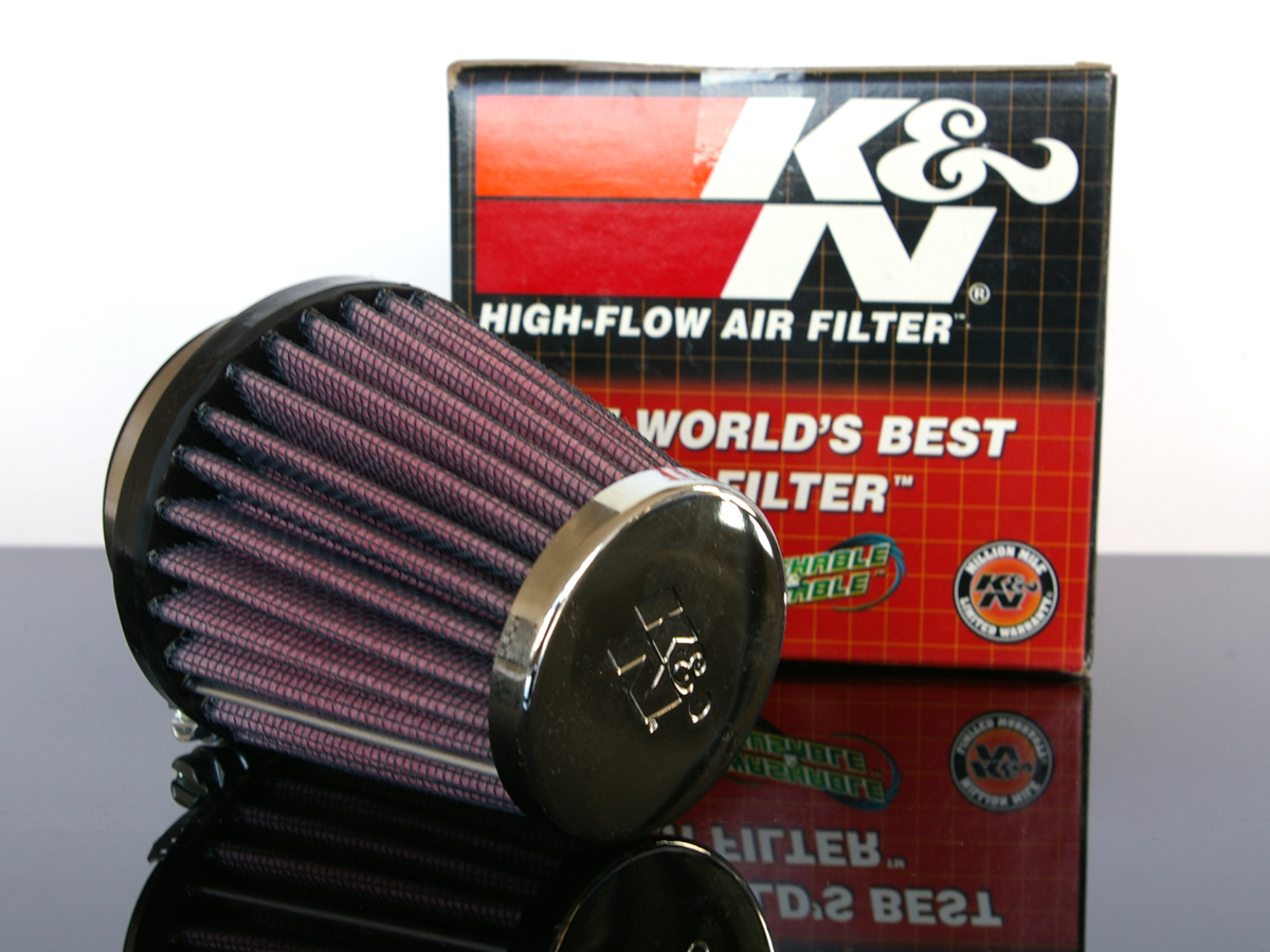 Runder K&N Sport-Luftfilter Air-Filter Filtre universal konisch Tuning  Ø38-42mm