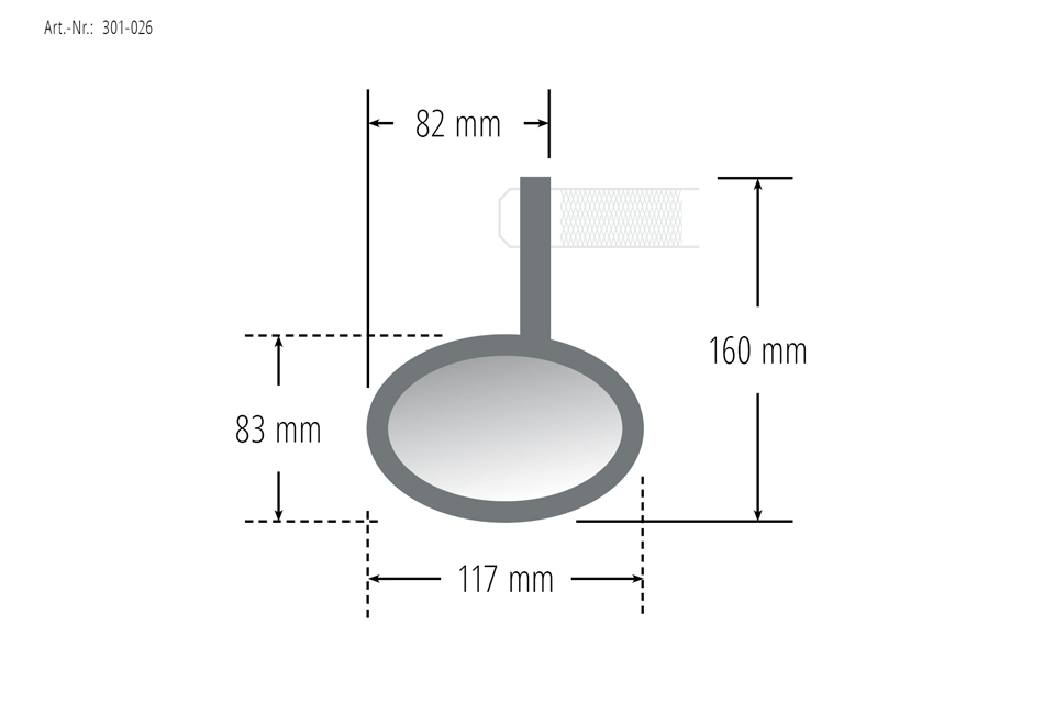 HIGHSIDER Lenkerendenspiegel VICTORY EVO-301-026