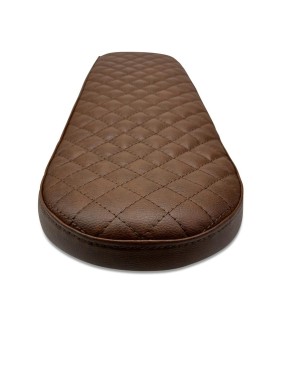 Cafe-Racer, Scrambler SEAT, universal, darkbrown/vintage leather, brown square-stitching